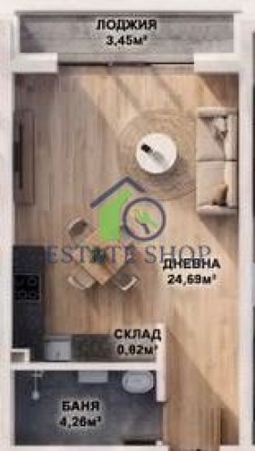 Продава 1-СТАЕН, гр. Пловдив, Кючук Париж, снимка 2 - Апартаменти - 55623577