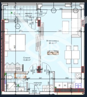 Продава 2-стаен град Пловдив Тракия - [1] 