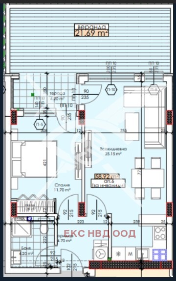 Продава  2-стаен град Пловдив , Тракия , 69 кв.м | 41197685