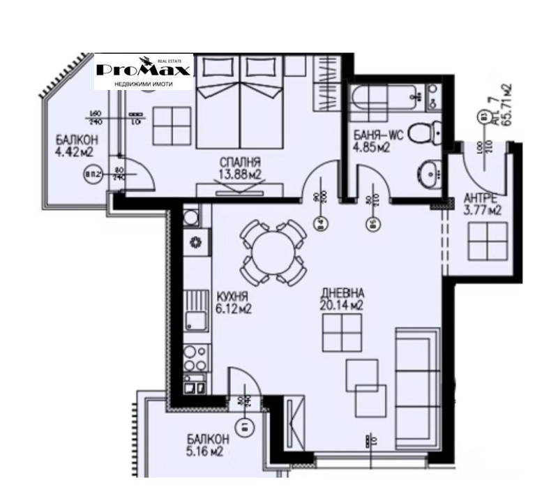Продава  2-стаен град София , Драгалевци , 80 кв.м | 68471243