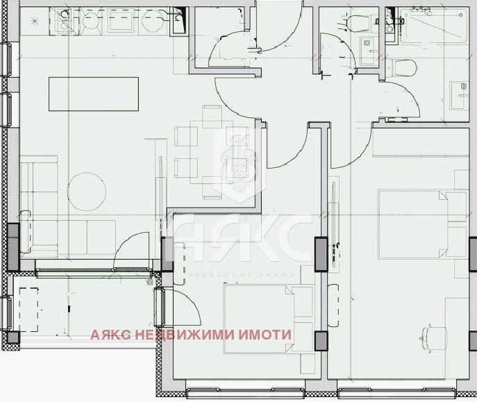 На продаж  2 спальні София , Модерно предградие , 92 кв.м | 72554634