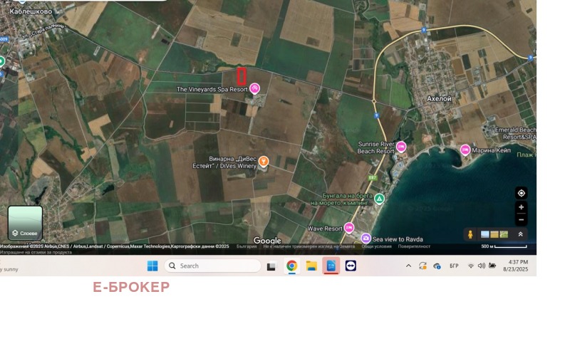 Продава  Парцел, област Бургас, гр. Поморие •  180 000 € • ID 74886172 — holmes.bg - [1] 