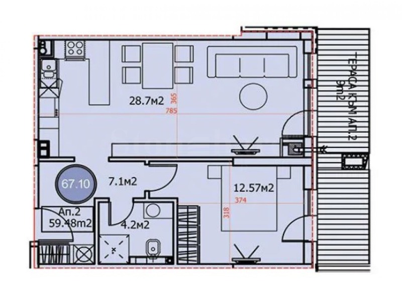 Продава 2-СТАЕН, гр. София, Драгалевци, снимка 12 - Апартаменти - 53260483