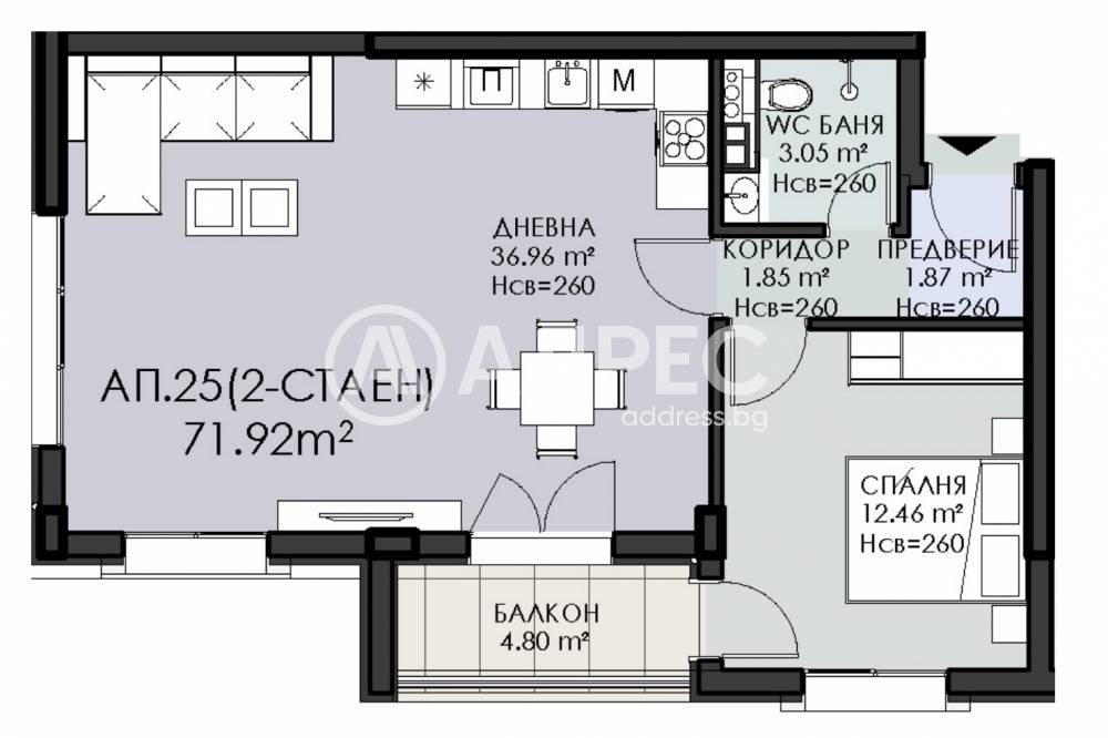 Продава 2-СТАЕН, гр. София, Овча купел 1, снимка 5 - Апартаменти - 54854050