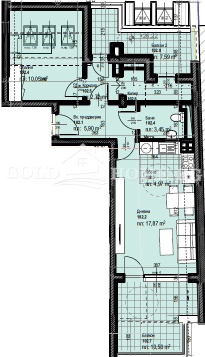 Продава 2-СТАЕН, гр. Пловдив, Кършияка, снимка 3 - Апартаменти - 56376000