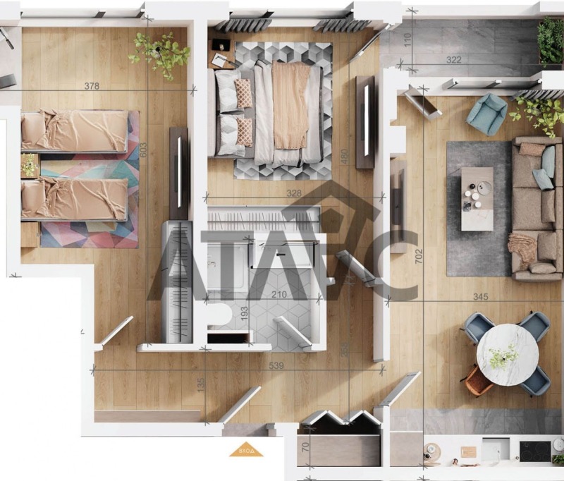 Продава  3-стаен, град Пловдив, Тракия •  147 400 € • ID 32678085 — holmes.bg - [1] 