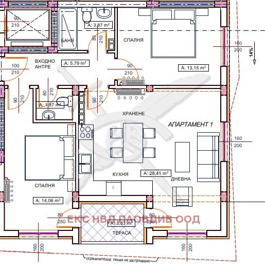 Продава 3-СТАЕН, гр. Пловдив, Коматево, снимка 2 - Апартаменти - 54680092