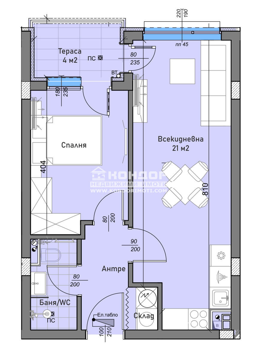 Продава 2-СТАЕН, гр. Пловдив, Беломорски, снимка 2 - Апартаменти - 56116871