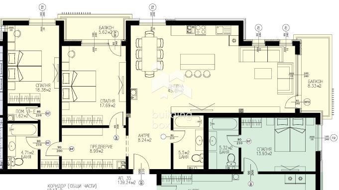 Myytävänä  2 makuuhuonetta Sofia , Dragalevtsi , 169 neliömetriä | 71167269 - kuva [12]