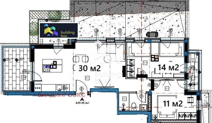 En venta  2 dormitorios Varna , Izgrev , 102 metros cuadrados | 84523925 - imagen [2]