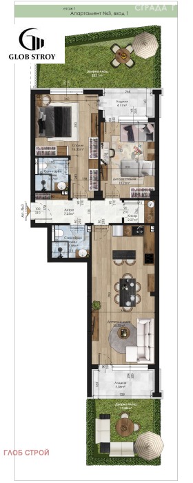 3-СТАЕН, 113 m2