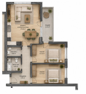 3-СТАЕН, 102 m2