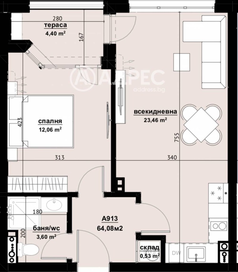Продава 2-СТАЕН, гр. Бургас, област Бургас, снимка 4 - Апартаменти - 52532328