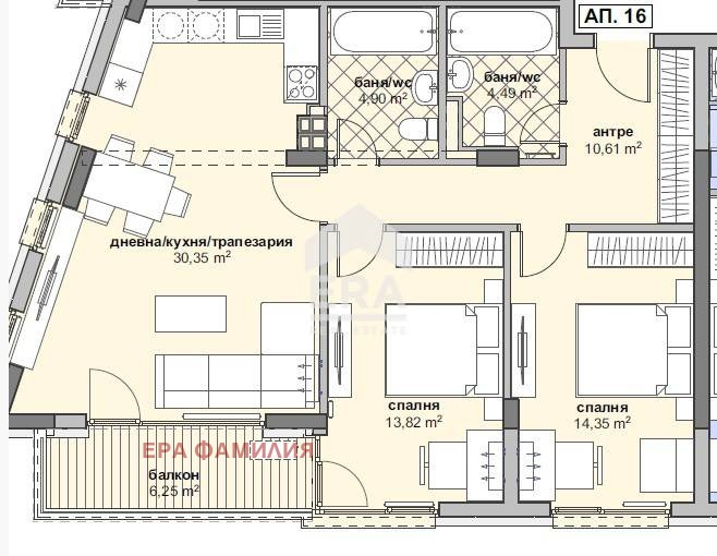 Na prodej  2 ložnice Sofia , Ljulin 6 , 118 m2 | 45094893 - obraz [3]