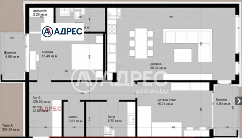 Продава 3-СТАЕН, гр. Варна, Цветен квартал, снимка 2 - Апартаменти - 53112624