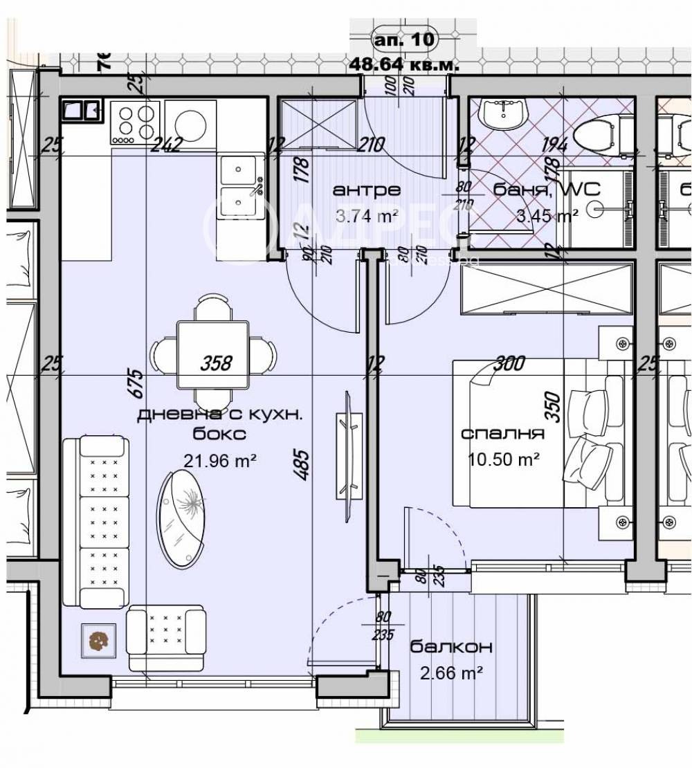 Продава 2-СТАЕН, гр. Варна, Изгрев, снимка 2 - Апартаменти - 55098584
