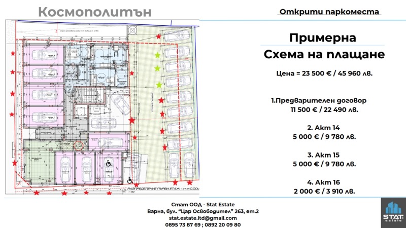 Продаја  2 спаваће собе Варна , Колхозен пазар , 91 м2 | 53068901 - слика [6]