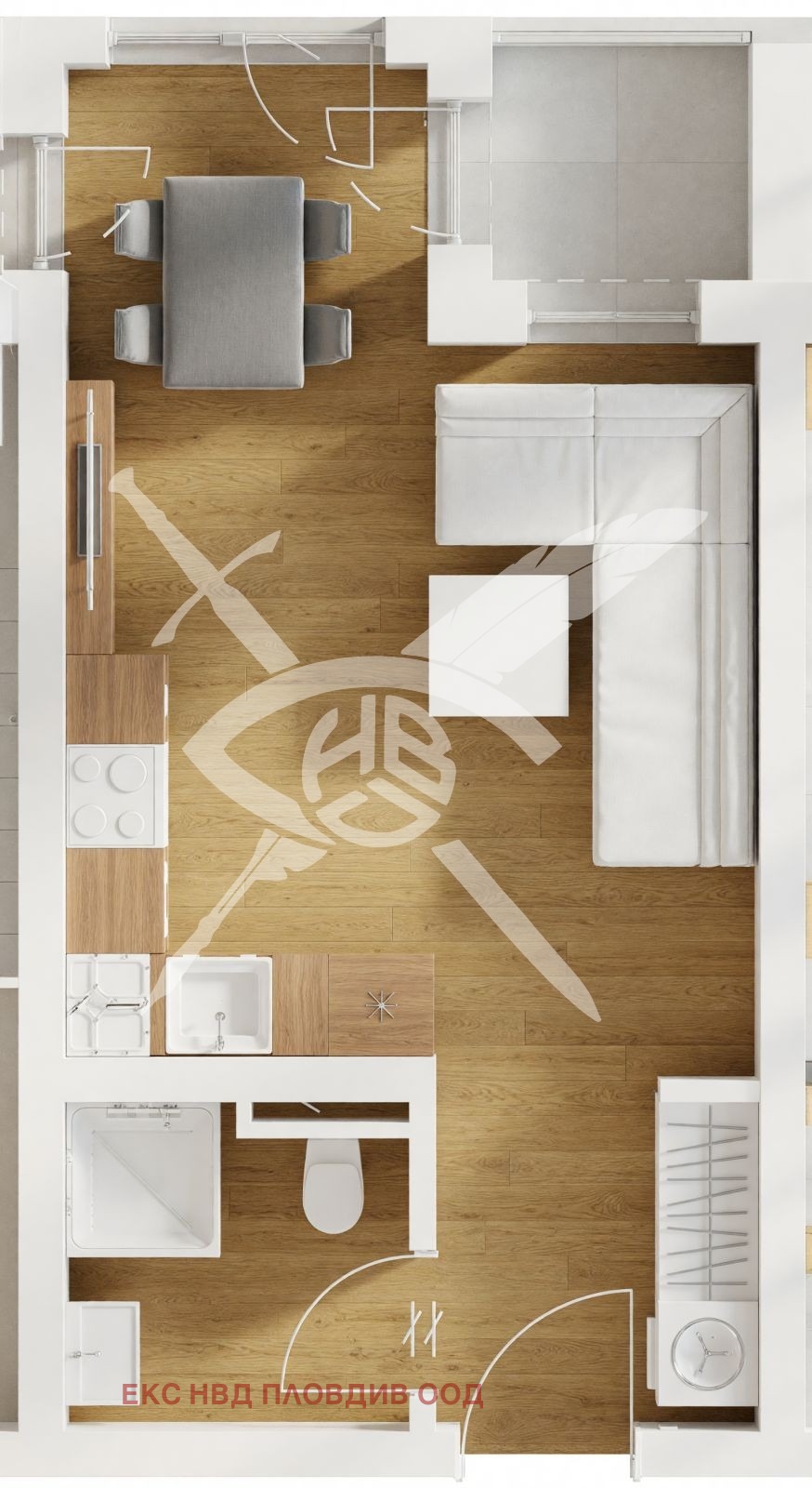 Продава  1-стаен град Пловдив , Тракия , 45 кв.м | 47033973