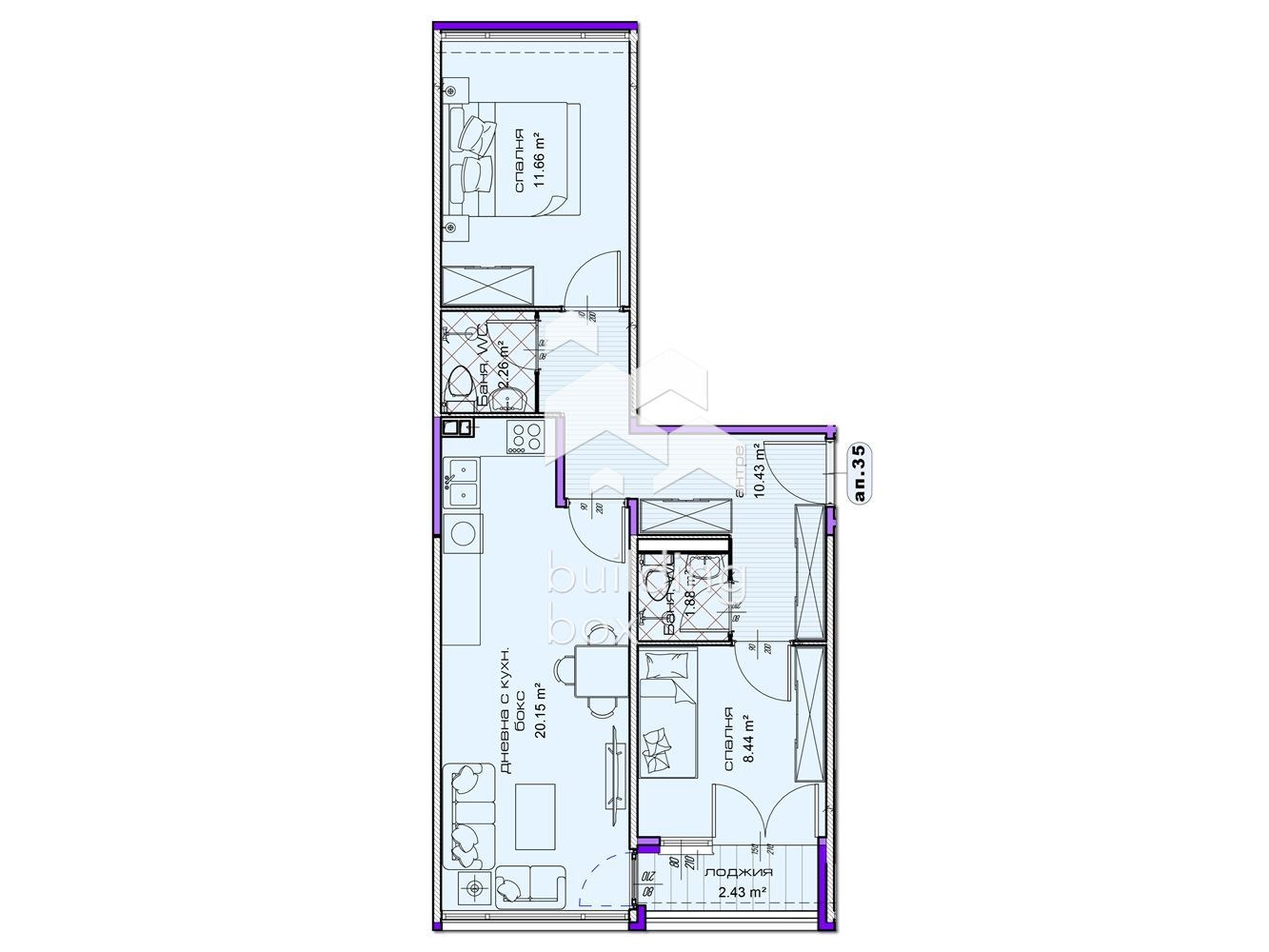 Продава 3-СТАЕН, гр. Шумен, Добруджански, снимка 2 - Апартаменти - 54028076