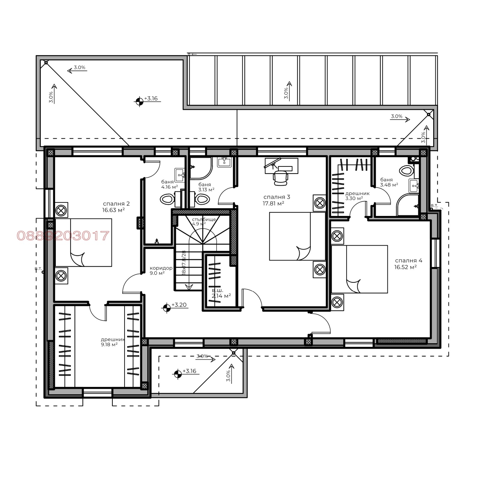 Продава КЪЩА, с. Марково, област Пловдив, снимка 6 - Къщи - 53716267