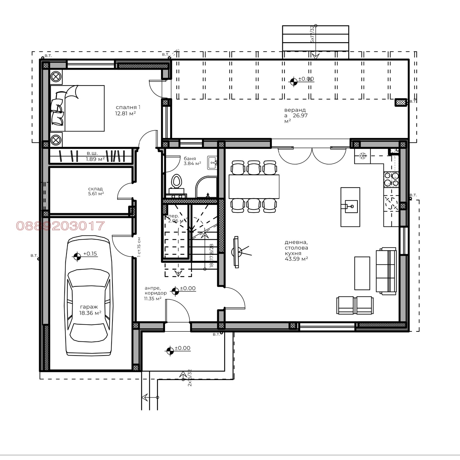 Продава КЪЩА, с. Марково, област Пловдив, снимка 7 - Къщи - 53716267