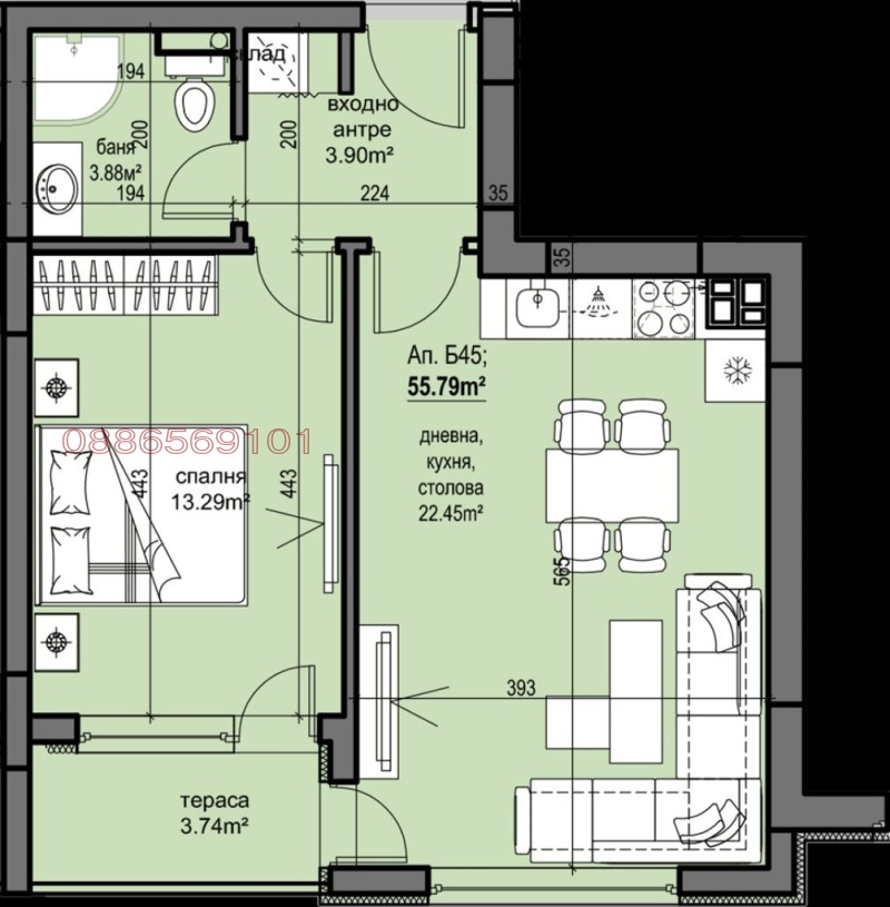 Продава 2-СТАЕН, гр. Пловдив, Христо Смирненски, снимка 11 - Aпартаменти - 48525028