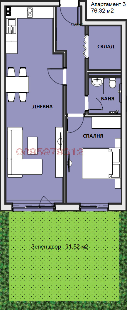 Продава 2-СТАЕН, гр. София, Люлин 6
