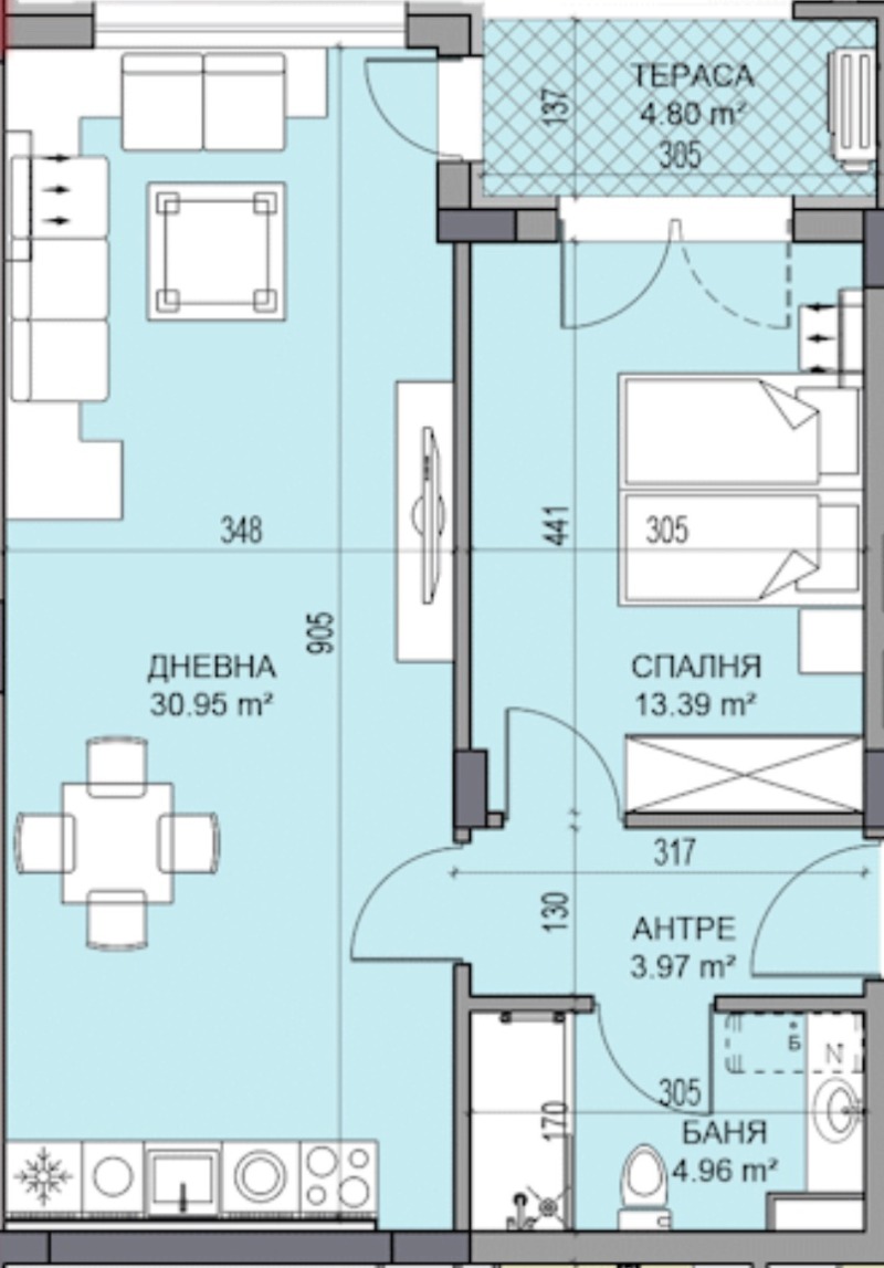 Na prodej  1 ložnice Plovdiv , Karšijaka , 74 m2 | 73905951 - obraz [2]