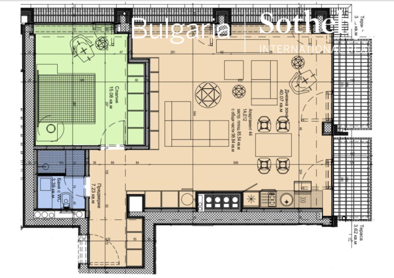 Продава  2-стаен град София , Манастирски ливади , 99 кв.м | 86832112 - изображение [15]