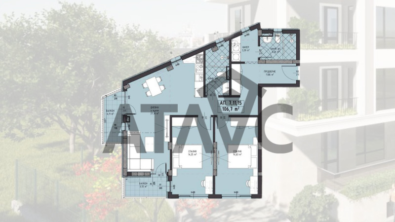 Продава  3-стаен град Пловдив , Христо Смирненски , 126 кв.м | 77223781