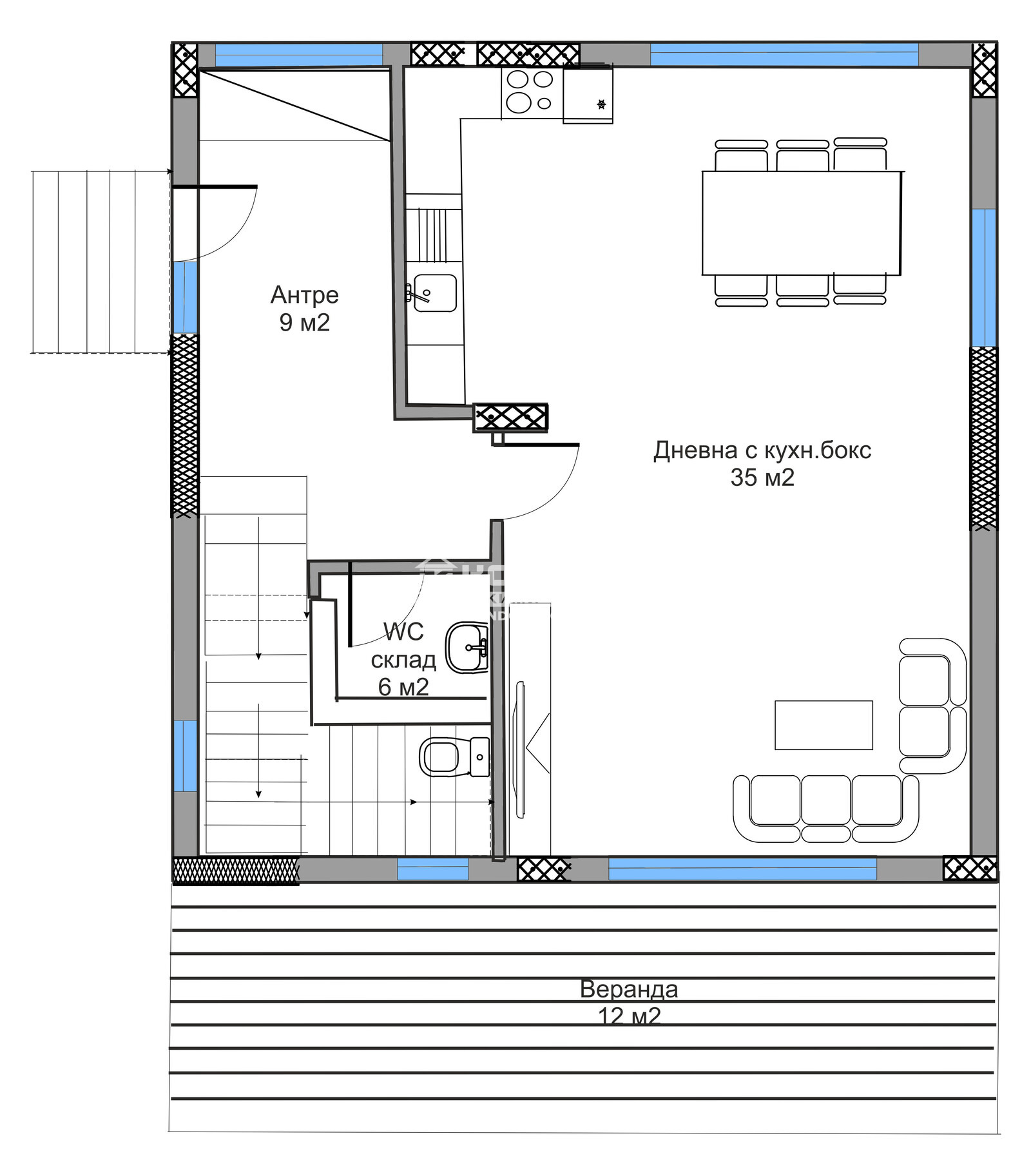 Продава КЪЩА, с. Марково, област Пловдив, снимка 10 - Къщи - 51909659