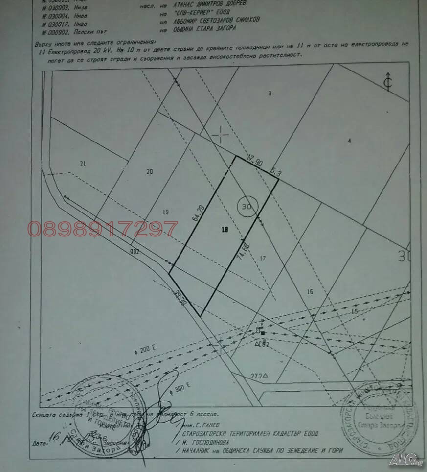 Продава ПАРЦЕЛ, гр. Стара Загора, Загорка, снимка 2 - Парцели - 55528115