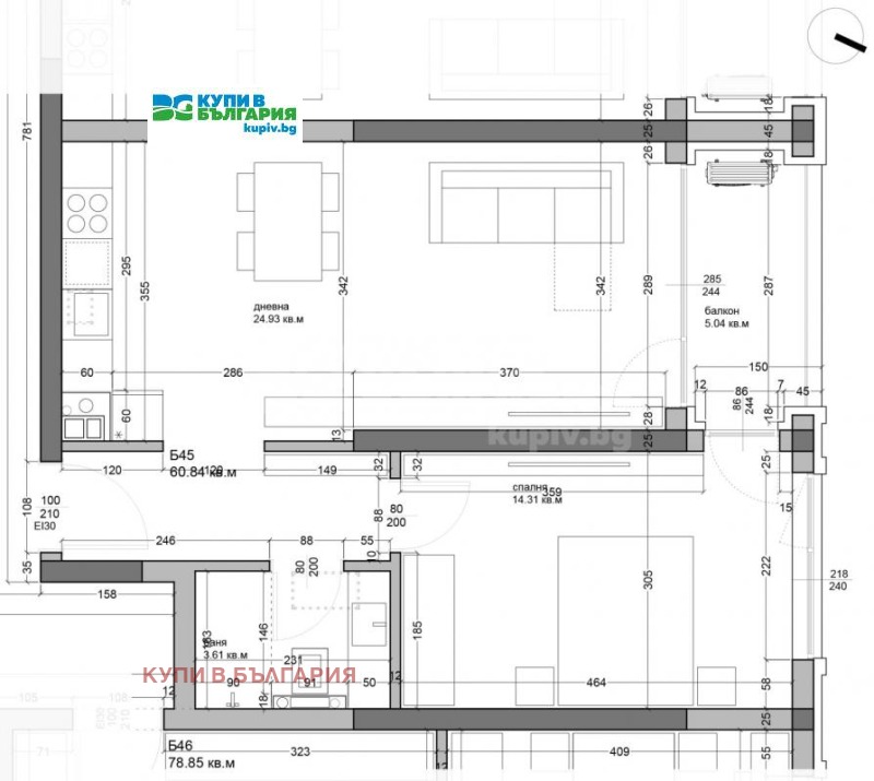 Продава  2-стаен град Варна , Аспарухово , 74 кв.м | 91388412 - изображение [7]