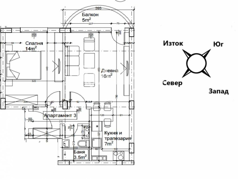 In vendita  1 camera da letto Sofia , Liulin 2 , 65 mq | 33855265 - Immagine [4]