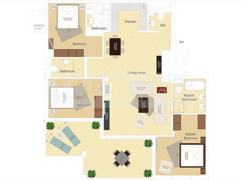 Продава 4-СТАЕН, с. Топола, област Добрич, снимка 16 - Апартаменти - 52359974