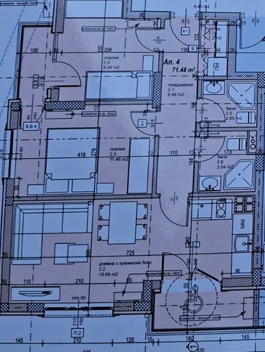 Til salg  2 soveværelser Sofia , Hladilnika , 97 kvm | 84240823 - billede [7]