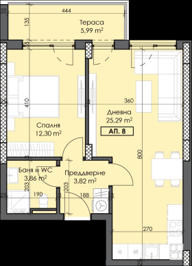 1 Schlafzimmer Trakija, Plowdiw 2