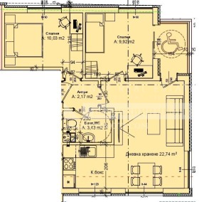 Продава 3-стаен град Бургас Зорница - [1] 