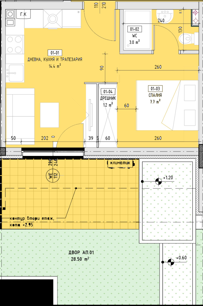 For Sale  1 bedroom Sofia , Malinova dolina , 67 sq.m | 59608751 - image [2]