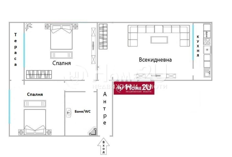 Eladó  1 hálószoba Sofia , Druzsba 1 , 66 négyzetméter | 56136552 - kép [2]
