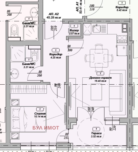 Na sprzedaż  1 sypialnia Warna , Wazrażdane 3 , 50 mkw | 22102741 - obraz [6]