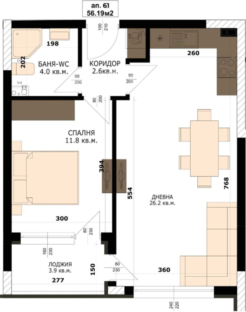 Na prodej  1 ložnice Varna , Kajsieva gradina , 64 m2 | 73977904 - obraz [3]