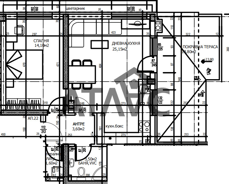 Продава 2-СТАЕН, гр. Пловдив, Тракия, снимка 8 - Апартаменти - 54080419