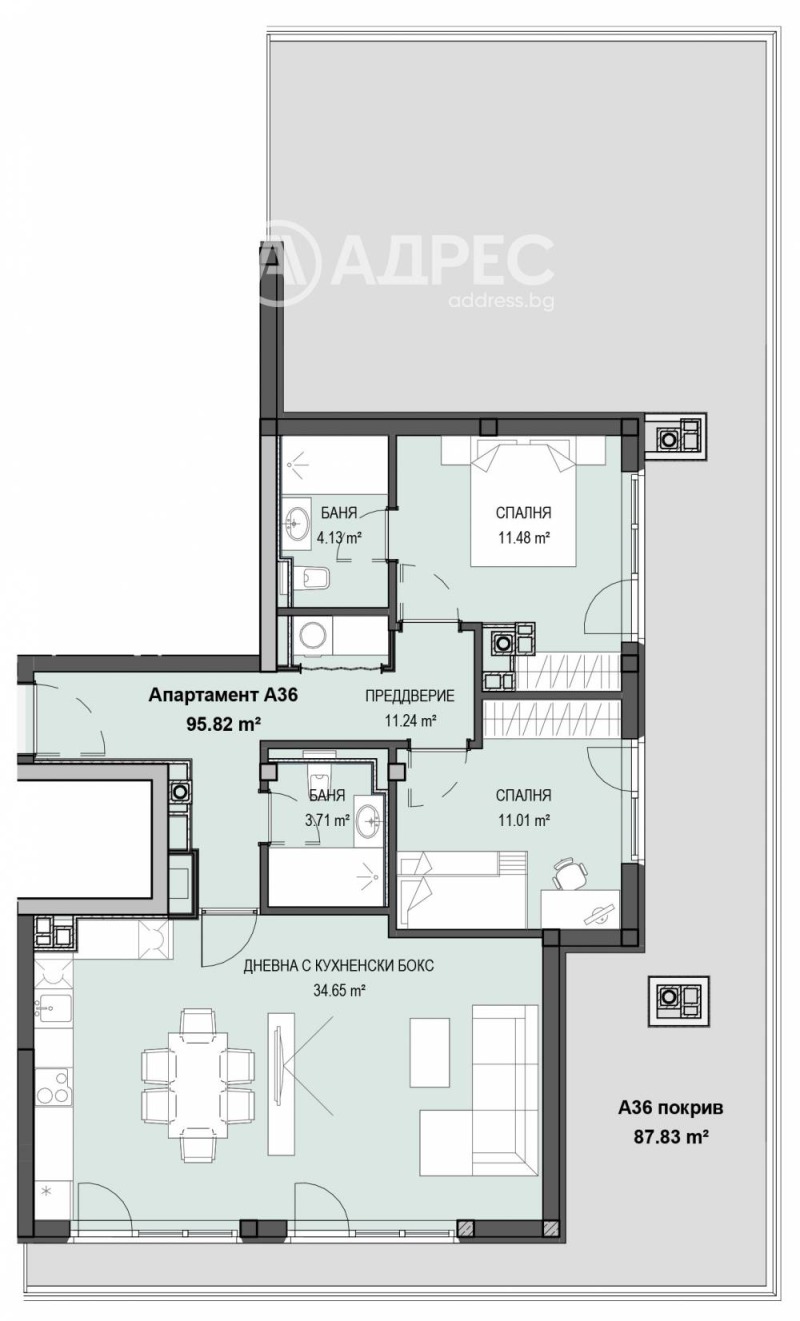 Продава  3-стаен град София , Кръстова вада , 96 кв.м | 20286925 - изображение [3]