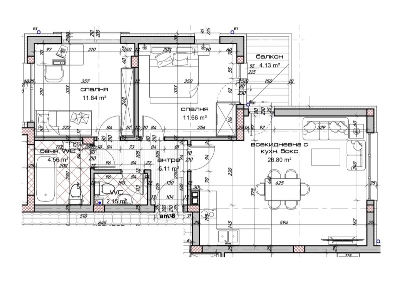 Продава 3-СТАЕН, гр. Варна, Виница, снимка 9 - Aпартаменти - 49466316