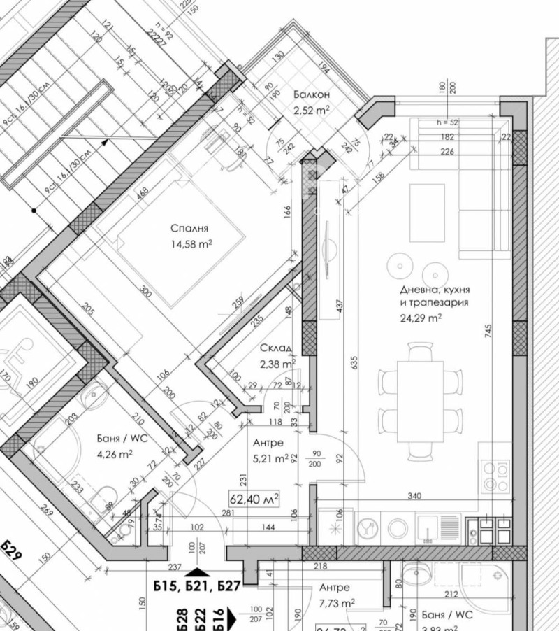 Eladó  1 hálószoba Sofia , Obelja 1 , 72 négyzetméter | 65632087 - kép [4]