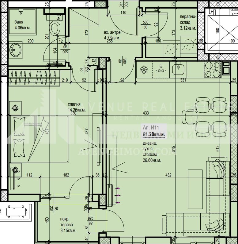 Продава 2-СТАЕН, гр. Пловдив, Южен, снимка 2 - Aпартаменти - 49547390