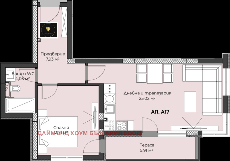 Satılık  1 yatak odası Plovdiv , Peşersko şose , 81 metrekare | 46466302 - görüntü [2]