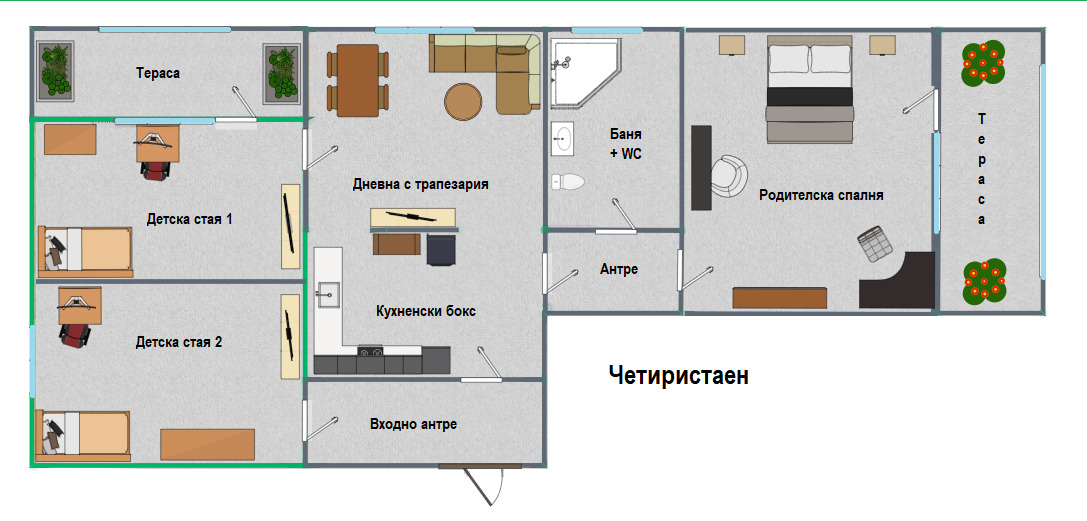Продава 2-СТАЕН, гр. София, Света Троица, снимка 17 - Апартаменти - 54446486