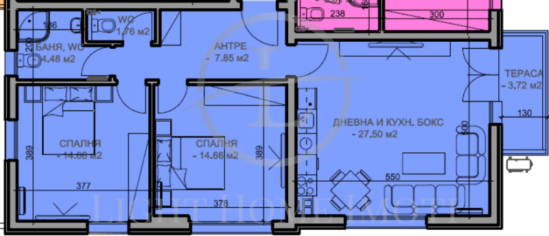 Myytävänä  2 makuuhuonetta Plovdiv , Južen , 112 neliömetriä | 59689821 - kuva [6]